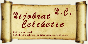 Mijobrat Čeleketić vizit kartica